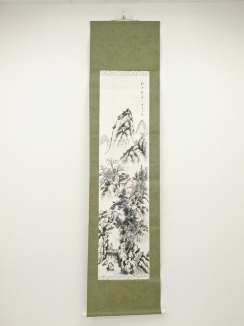 JAPANESE HANGING SCROLL / HAND PAINTED / SCENERY